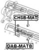 MAZDA 1A0134460 Control Arm-/Trailing Arm Bush